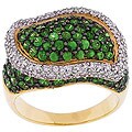 Encore by Le Vian 14k Gold Tsavorite Diamond Ring