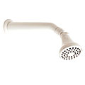 Pegasus White Bell Style Shower Head/ Arm Set