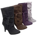Karolyn by Adi Microsuede Short Stiletto Boots