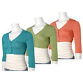 Poetry Long Sleeve Ladies Shrug with Metallic Accent