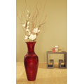 Bamboo Floor Vase and White Magnolias