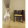 Tall Silverleaf Floor Vase with Branches
