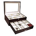 Brown Leather Jewelry Watch Storage Box