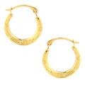 14k Yellow Gold Hoop Earrings