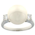 Charles Winston White Faux Pearl Ring