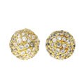 Charles Winston Goldplated Pave CZ Earrings
