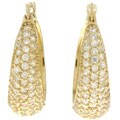 Charles Winston Pave Domed Cubic Zirconia Earrings