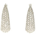 Charles Winston Pave Domed Cubic Zirconia Earrings