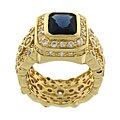 Charles Winston Created Sapphire Eternity Ring