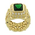 Charles Winston Simulated Emerald Eternity Ring