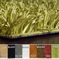 Hand-woven Neon Collection Poly-shag Rug (3'6 x 5'6)