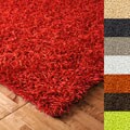 Hand-woven Neon Collection Poly-shag Rug (8' x 10')