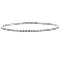 18k White Gold 2ct TDW Diamond Bangle Bracelet