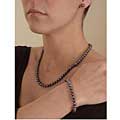 Black Freshwater Pearl Three-piece Set (6-6.5 mm) (Set of 3)