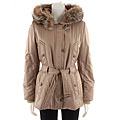Gallery Plus Size Fur Trim Stadium Jacket