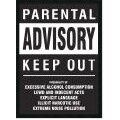 'Parental Advisory (Keep Out)' Framed PosterZ