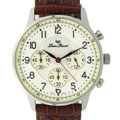 Lucien Piccard 'Arden' Men's Ivory Dial Watch
