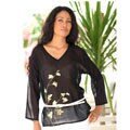 'Black Autumn Oak' Cotton Blouse (Indonesia)
