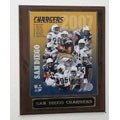 2007 San Diego Chargers Team Plaque