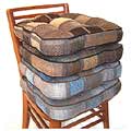 Geometric Tweed Non-slip Chair Pads (Case of 4)