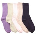 Women's Smart Silver Crew Socks (Set of 5)