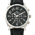Lucien Piccard 'Escapade' Black Chronograph Watch