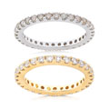 14k White Gold 1ct TDW Diamond Eternity Band
