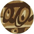 Hand-tufted Current Wool Rug (8' Round)