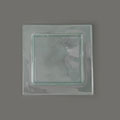 Fusion Square Frosted Glass Plate (Case of 12)