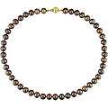 Cultured Freshwater Brown Pearl Necklace (8-9mm)