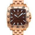 Magico Men's Big Square Rose Goldtone Watch