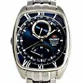 Orient Automatic Men's Blue Navy Dial GMT Watch