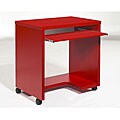 Computer Cart with Red Finish