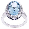 Encore by Le Vian 14k Gold Aqua Sapphire Diamond Ring