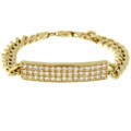 Charles Winston Goldtone ID-style Bracelet