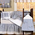 Egyptian Cotton 9-piece Blue Ladybug Crib Set