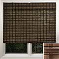Guinea Deep Bamboo Roman Shade (70 in. x 74 in.)