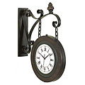 Large Handcrafted Hanging Double Face Clock