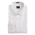 O.H.H.A. Men's White Tonal Textured Dress Shirt