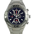 Seiko Men's Chronograph Alarm Stainless Steel Watch