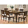 Slat Back Light Walnut Dining Chairs (Set of 2)