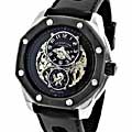 Stuhrling 'Nemo' Men's Skeleton Octoganal Watch