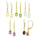 Chateau D'Argent Sterling Silver Gemstone Earrings (Set of 5)