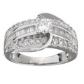 14k White Gold 1ct TDW Diamond Engagement Ring