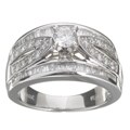 14k White Gold 7/8ct TDW Diamond Engagement Ring
