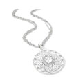 Charles Winston Cubic Zirconia Flower Medallion Necklace