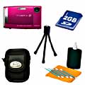 Fuji Finepix Z10 7.2MP Pink Digital Camera and Bonus Kit