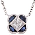 Tacori Platinum Sapphire 1/6ct Diamond Necklace
