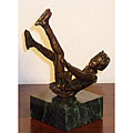 'Falling' by Dennis Smith Bronze Sculpure