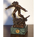 'Snowplow' by Dennis Smith Bronze Statue
